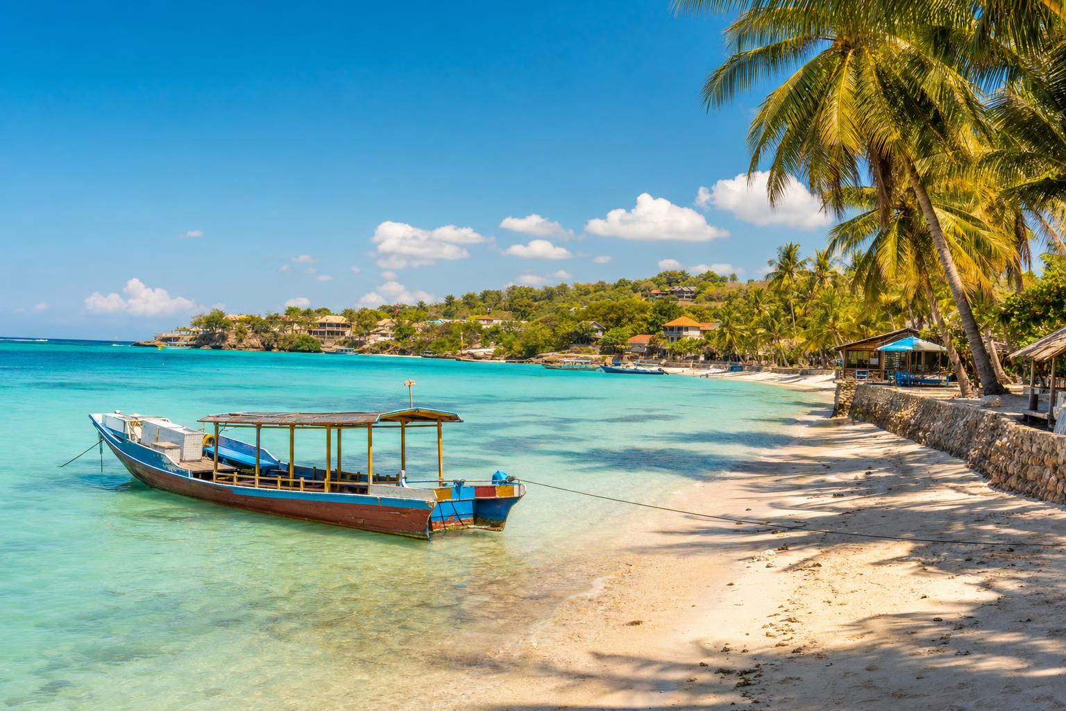 Relaxed island beach wedding on Nusa Lembongan