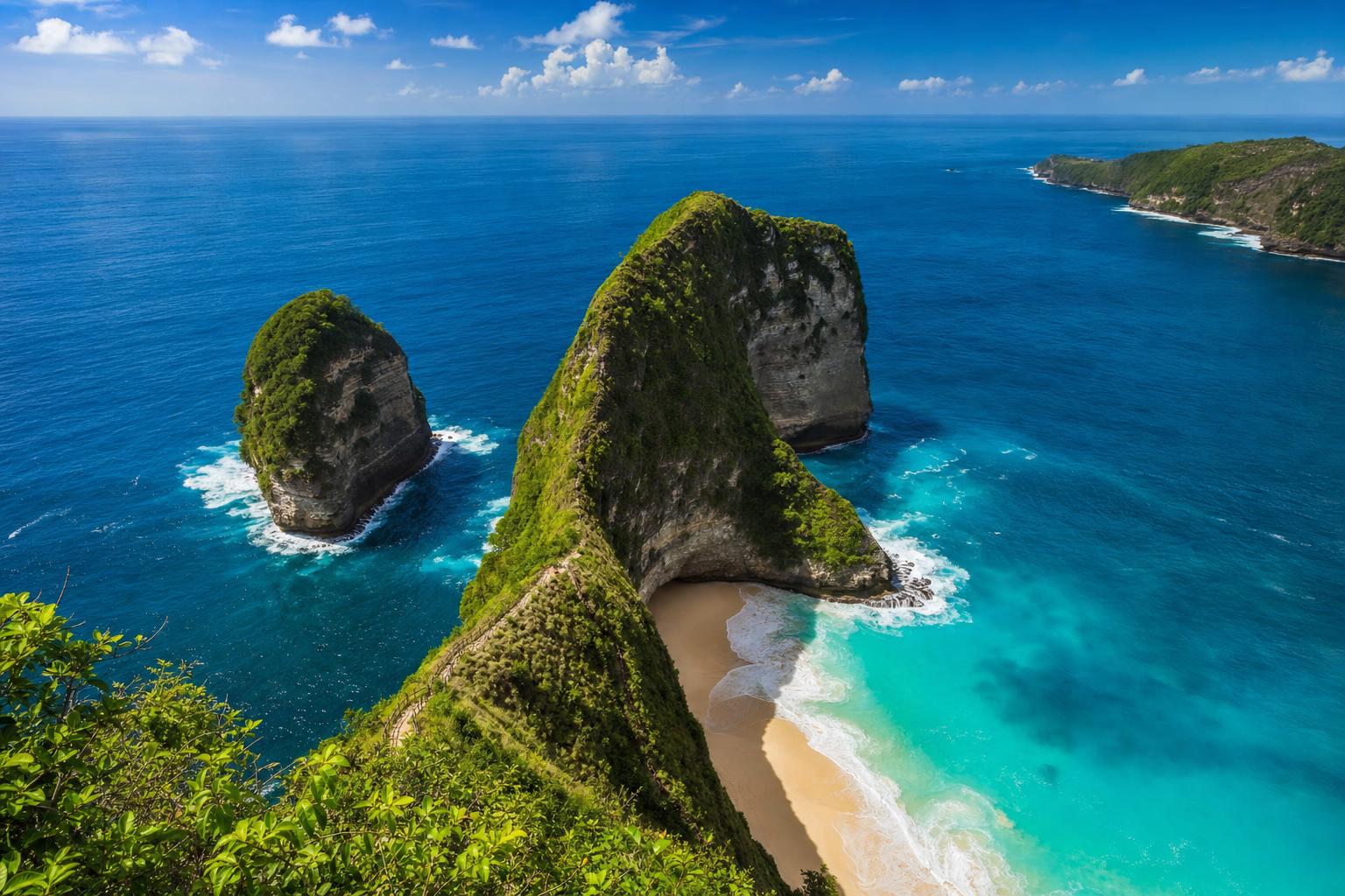 Dramatic clifftop wedding setting on Nusa Penida