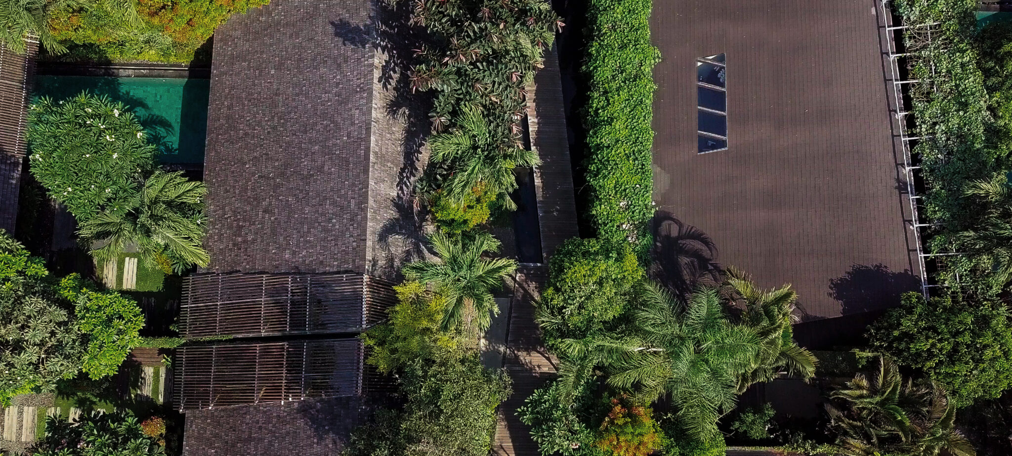 Ametis Villa's pool and garden pavilions on Batu Bolong in Canggu, Bali