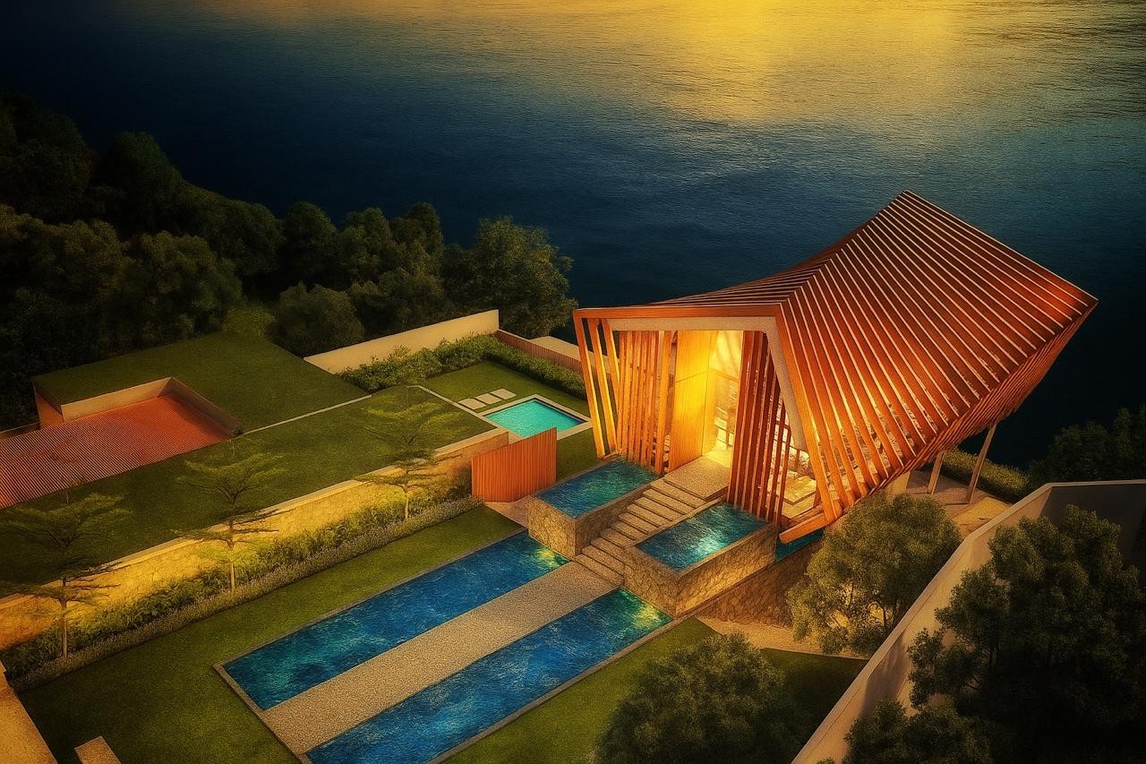 The Dewa Dewi glass cliff-edge wedding chapel at Anantara Uluwatu Bali Resort above the Indian Ocean in Pecatu