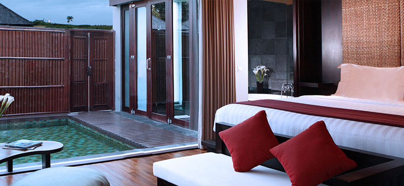 A pool villa surrounded by tropical gardens at FuramaXclusive Resort & Villas Ubud in Mambal, near Ubud, Bali
