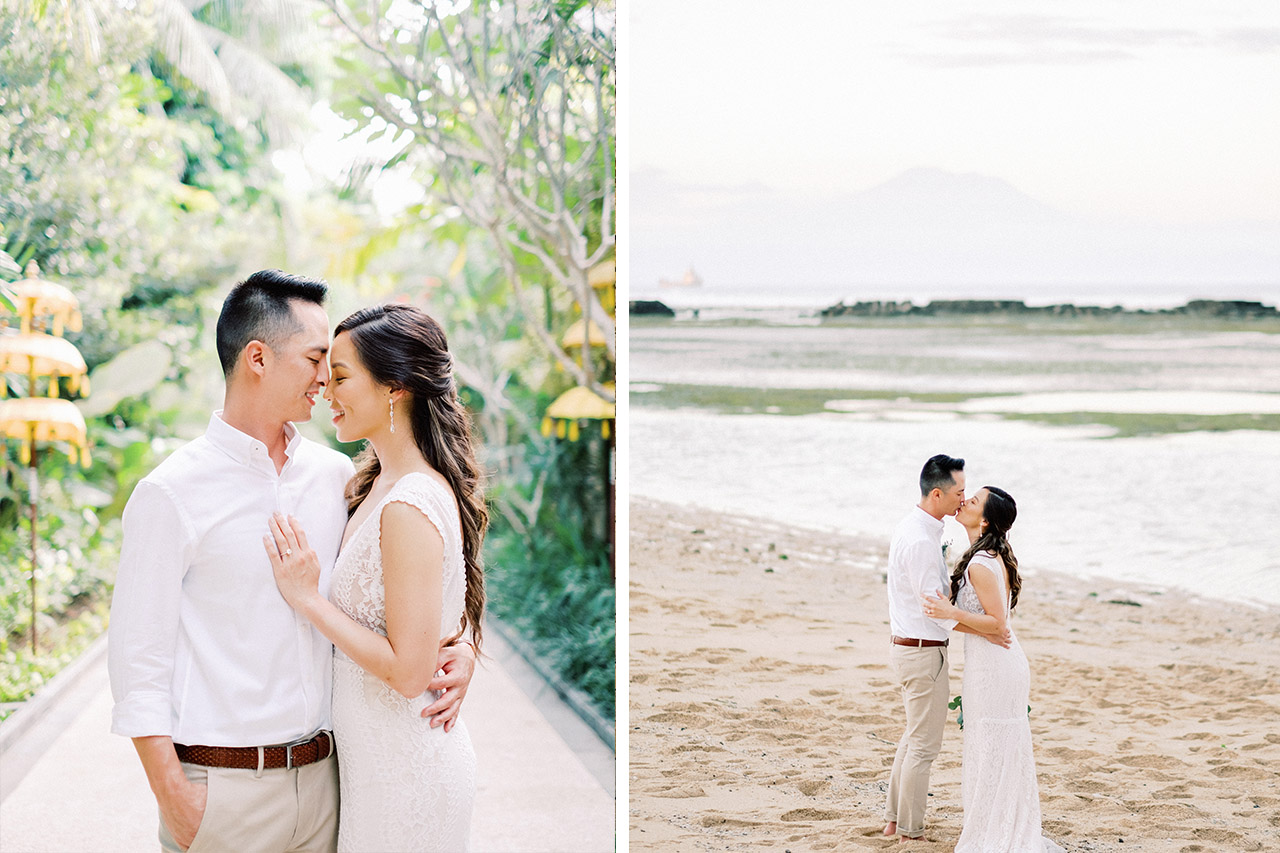 Wedding reception setup in the oceanfront grounds at Sofitel Bali Nusa Dua Beach Resort