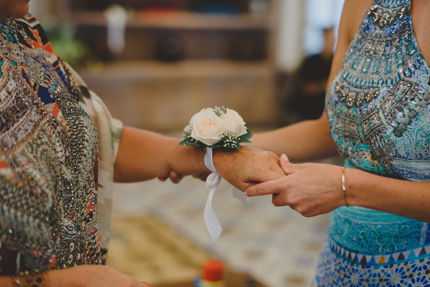 A beachfront wedding ceremony on the lawn at Taman Bhagawan in Tanjung Benoa, Nusa Dua, facing the ocean