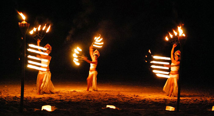 Bali Wedding Fire Dancers