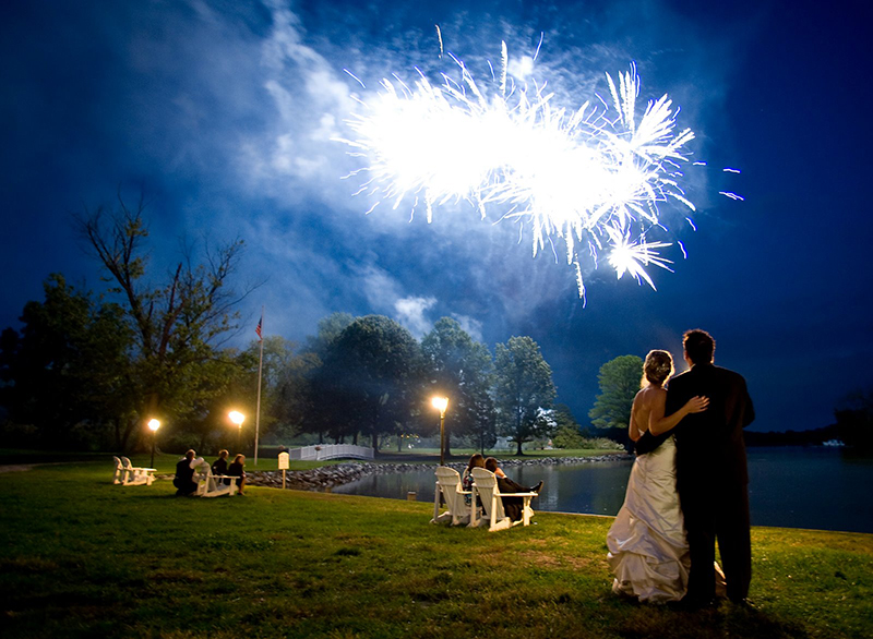 Bali Wedding Fireworks