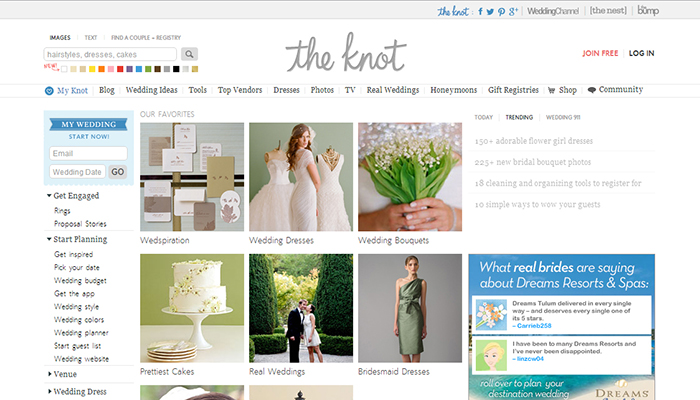 The Knot Wedding Planning Tools
